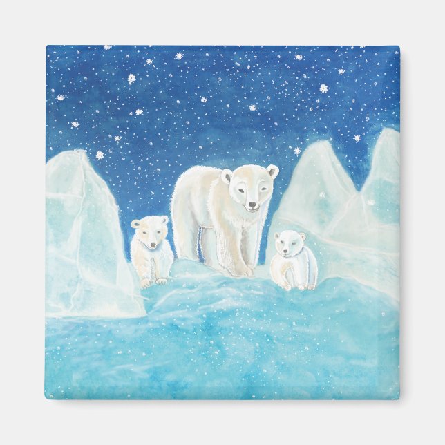 Aimant Ours polaires (Devant)