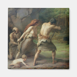Aimant Ours préhistoriques de chasse d'homme, 1832