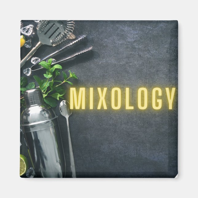 Aimant Outils de bar Mixologie  (Devant)
