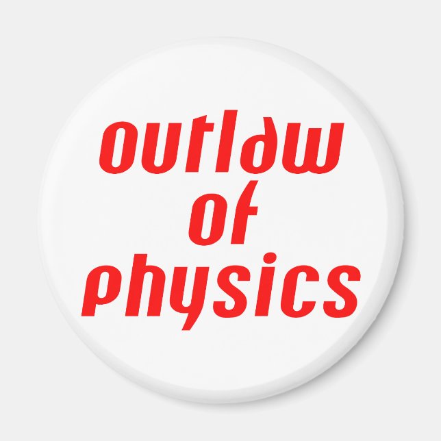 Aimant Outlaw of Physics - Rouge (Devant)