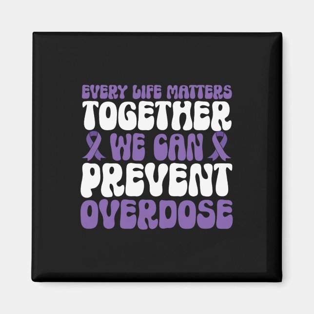 Aimant Overdose Awareness – We Can Prevent Overdose  (Devant)