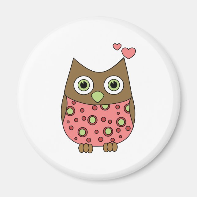Aimant Owl WIth Love (Devant)