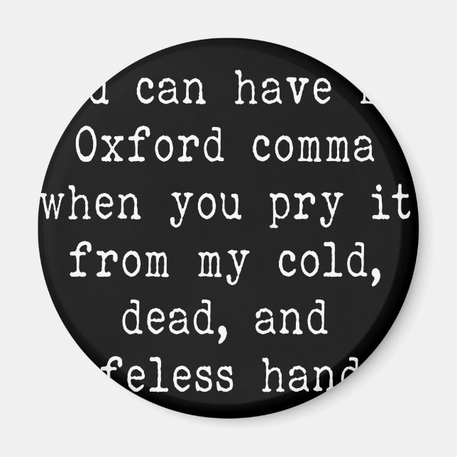 Aimant Oxford Comma (Devant)