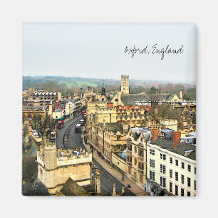 Aimant Oxford magnifique, Angleterre, grand-rue, le haut