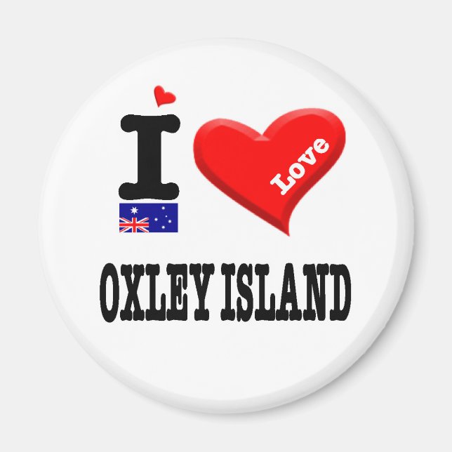 Aimant OXLEY ISLAND - I Love (Devant)