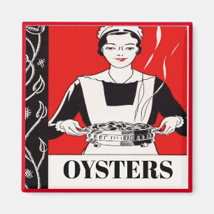 Aimant OYSTERS, modifier du texte, cuisine