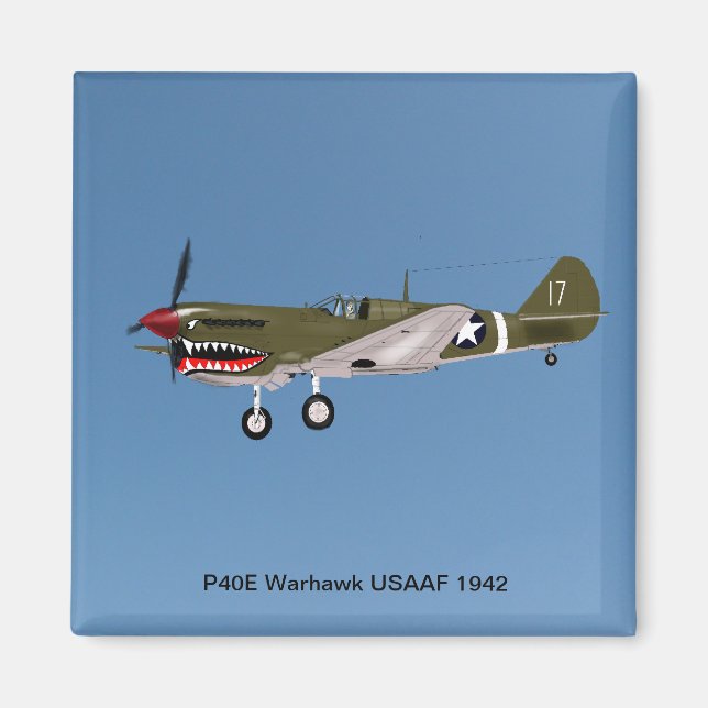 Aimant P40E Warhawk Fighter (Devant)