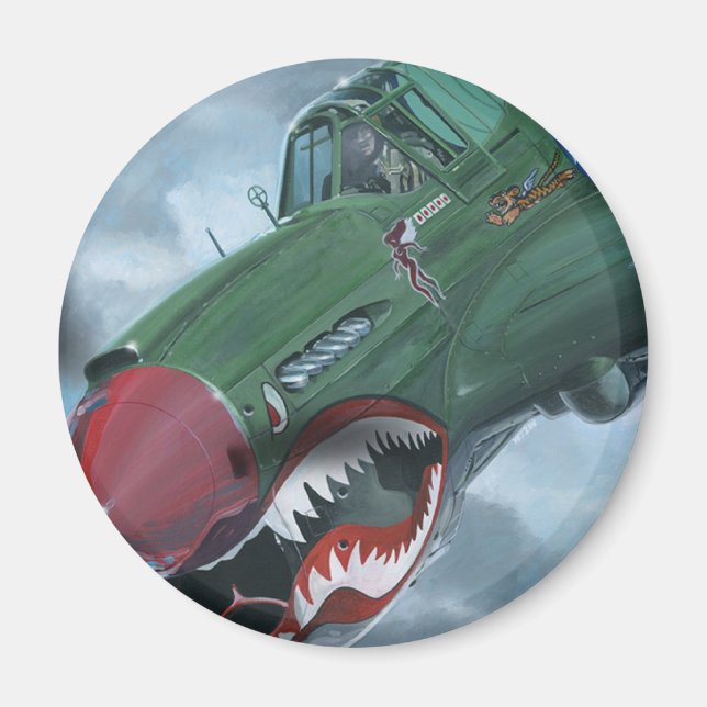 Aimant P-40 Kittyhawk (Devant)