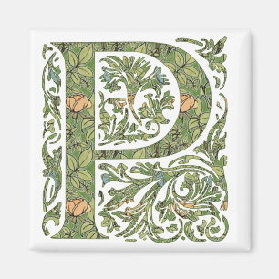 Aimant P Monogramme floral orné