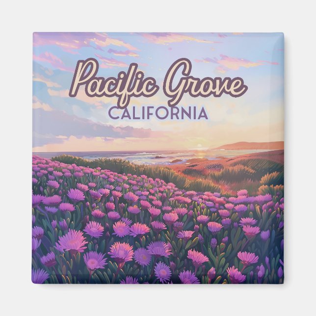 Aimant Pacific Grove California Monterey Magique Purple (Devant)