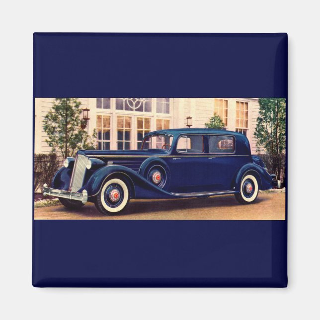 Aimant Packard bleu 1936 (Devant)