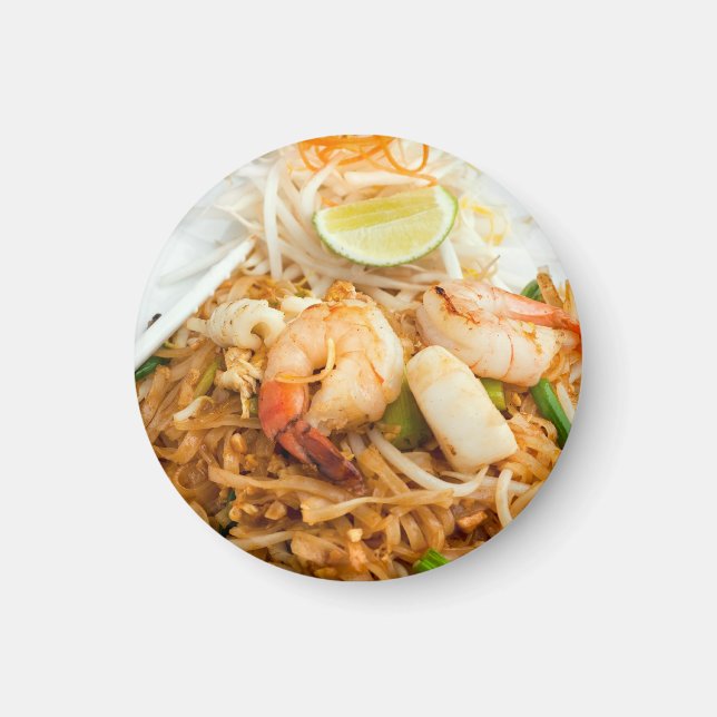 Aimant Pad de fruits de mer Noodles de riz frits Thai (Devant)