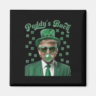 Aimant Paddle Back Funny Donald Trump Jour de la Saint Pa