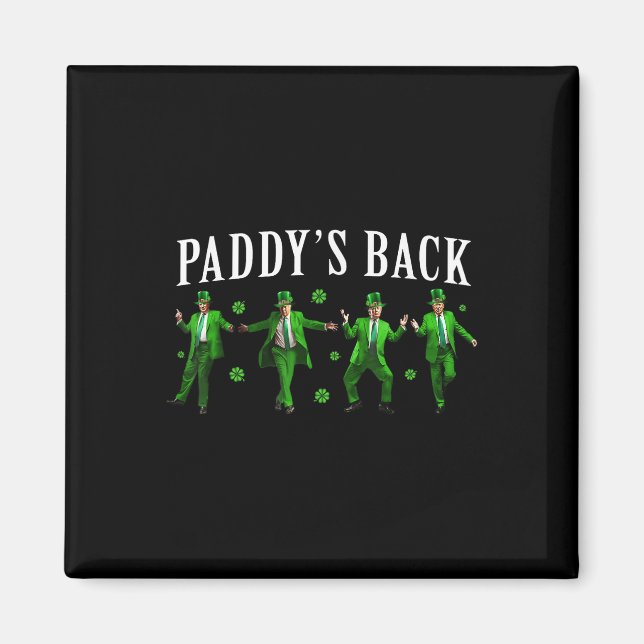 Aimant Paddle Back Funny Trump Jour de la Saint Patrick I (Devant)
