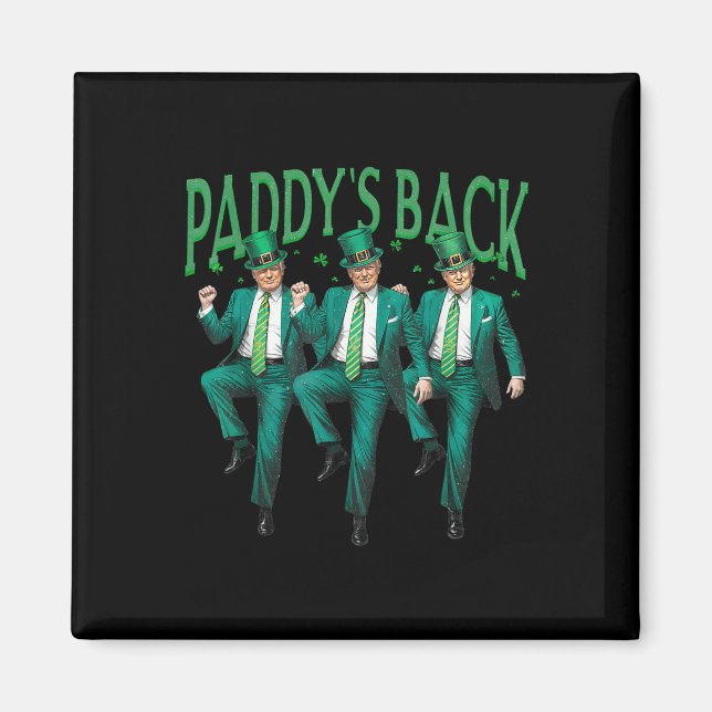 Aimant Paddle Dancing Trump Jour de la Saint Patrick Iris (Devant)