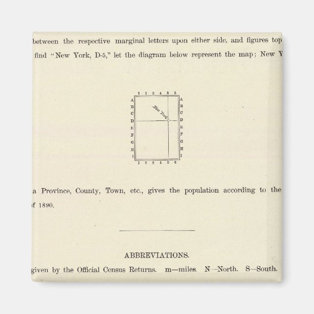 Aimant Page de titre de l'Atlas indexé Verso (Devant)