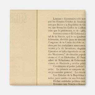 Aimant Page de titre de l'Atlas mexicain de 1874