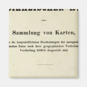 Aimant Page de titre Dr Heinrich Berghaus