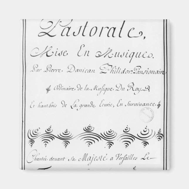 Aimant Page de titre du 'Pastorale' (Devant)
