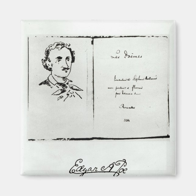 Aimant Page de titre 'Les Poemes' par Edgar Allan Poe (Devant)