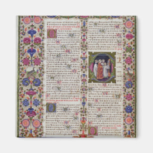 Aimant Page éclairée du Livre des Psaumes