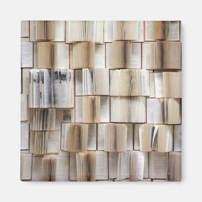 Aimant Pages de livres vintages ouverts (Devant)