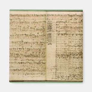 Aimant Pages du score 'de l'art du Fugue