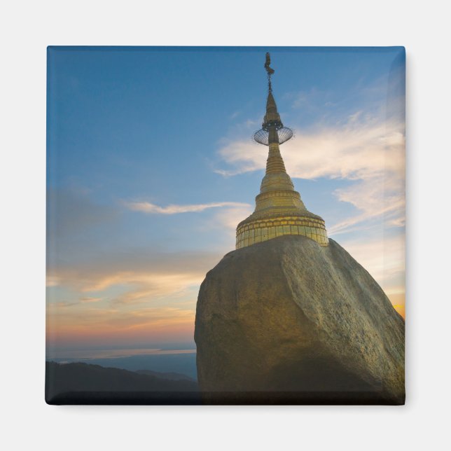 Aimant Pagode Kyaiktiyo au coucher du soleil (Devant)