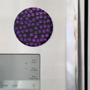 Aimant Pailles de chien, Paw-prints, Parties scintillant 