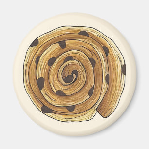 Aimant Pain Aux Raisins Pâtisserie française Boulangerie 