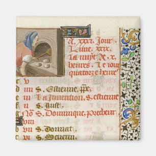Aimant Pain de cuisson, d'un livre d'heures