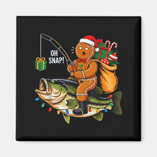 Aimant Pain d'épice à cheval B Poisson Noël Pêche Xmas P