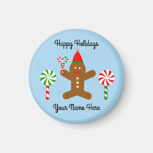 Aimant Pain d'épices Homme #1 Magnat rond