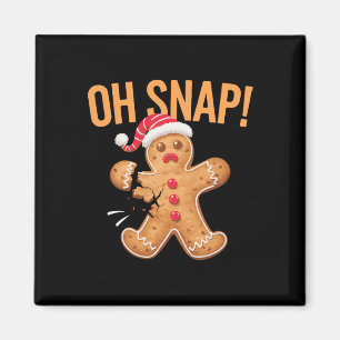 Aimant Pain d'épices homme Oh Snap Noël