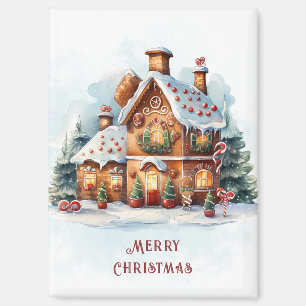 Aimant Pain d'épices Maison de Noël Magnat de Noël
