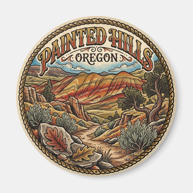 Aimant Painted Hills Oregon (Devant)