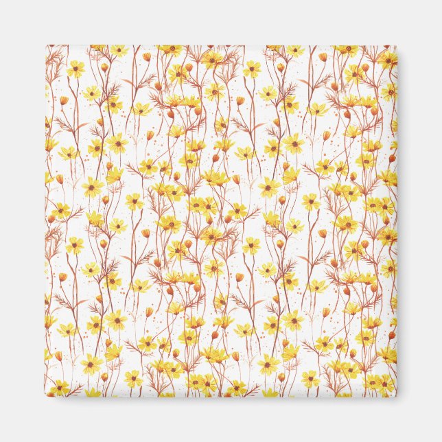 Aimant Painted Yellow Daisies (Devant)