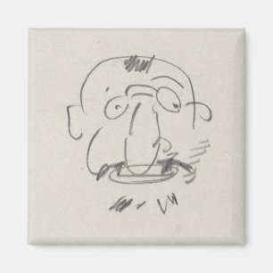 Aimant Pair Lui-Meme (crayon de Lautrec de charge sur le