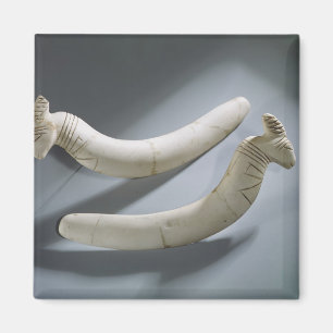 Aimant Paire de castagnettes, période thinite (hippopotam