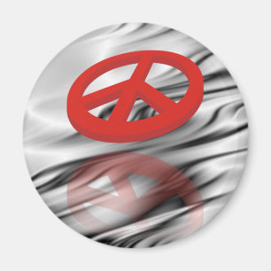 Aimant Paix 3D / réflexion