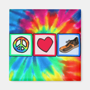 Aimant Paix, Amour, Courir