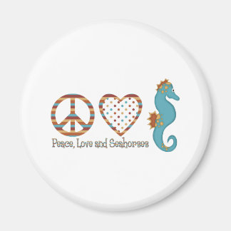 Aimant Paix, amour et hippocampes
