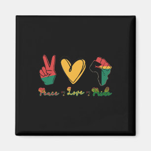 Aimant Paix Amour Fierté Je suis le Mois de l'histoire de