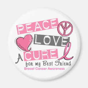 Aimant PAIX de cancer du sein, AMOUR, un TRAITEMENT 1