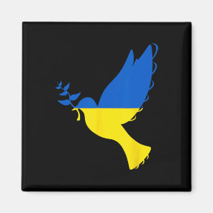 Aimant Paix en Ukraine Colombe. Soutenez l'Ukraine. Appui