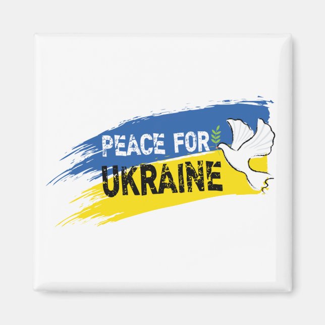 Aimant Paix pour l'Ukraine (Devant)