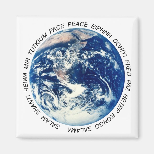 Aimant Paix sur Terre (Devant)