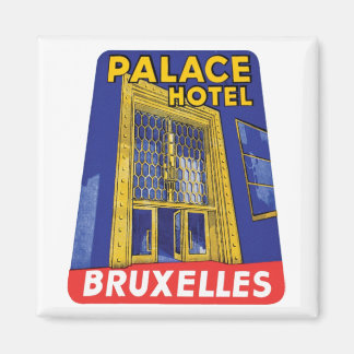 Aimant Palace Hotel Bruxelles Étiquette de bagages
