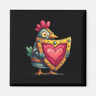 Aimant Paladin Oiseau d'Armure Avec Bouclier de Coeur Amo