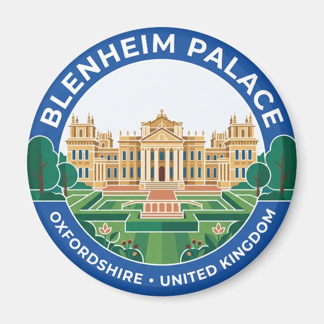 Aimant Palais de Blenheim Royaume-Uni (Devant)